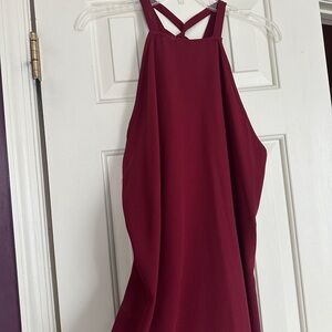 Charlotte Russe Deep Red Backless Dress